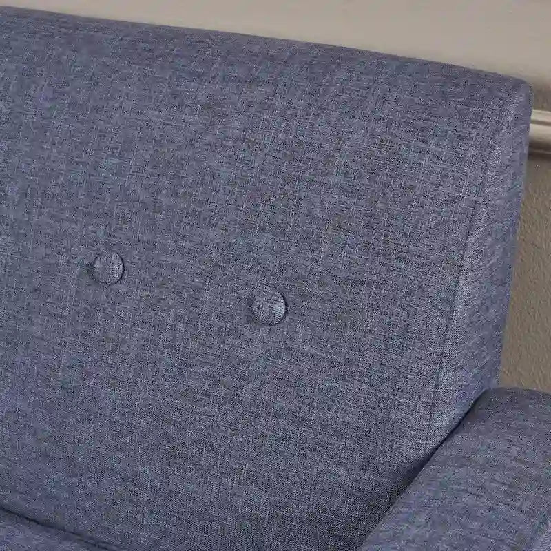 Fauteuil Club en Tissu Mid-Century Moderne Sawyer