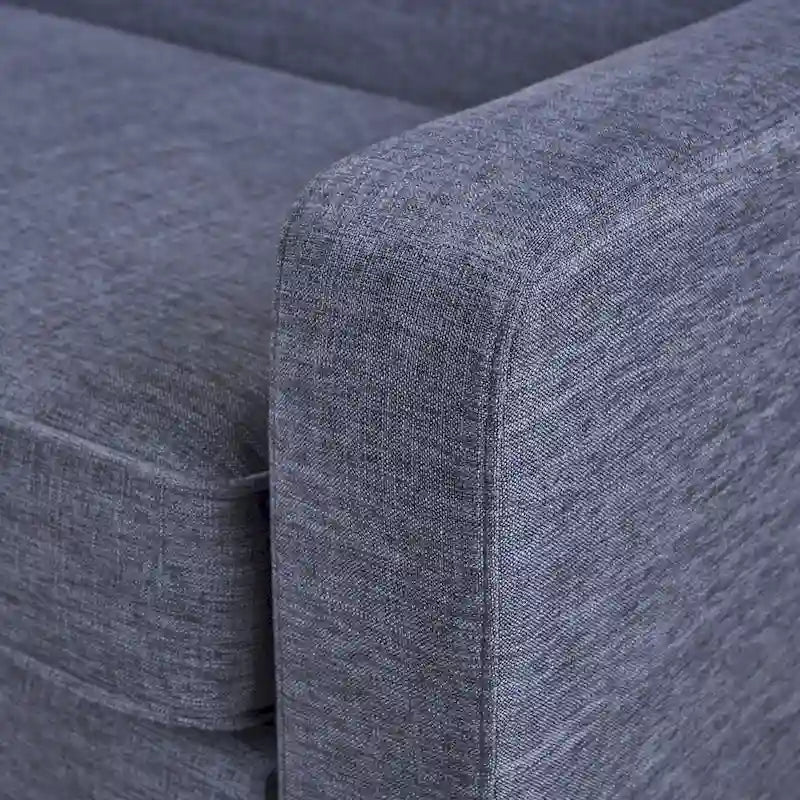 Fauteuil Club en Tissu Mid-Century Moderne Sawyer