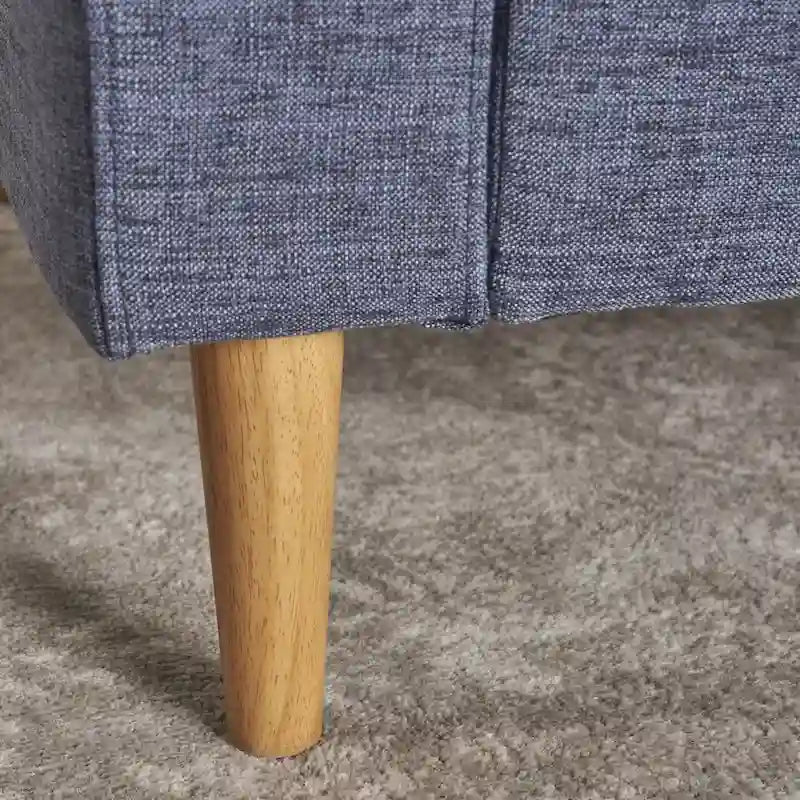 Fauteuil Club en Tissu Mid-Century Moderne Sawyer