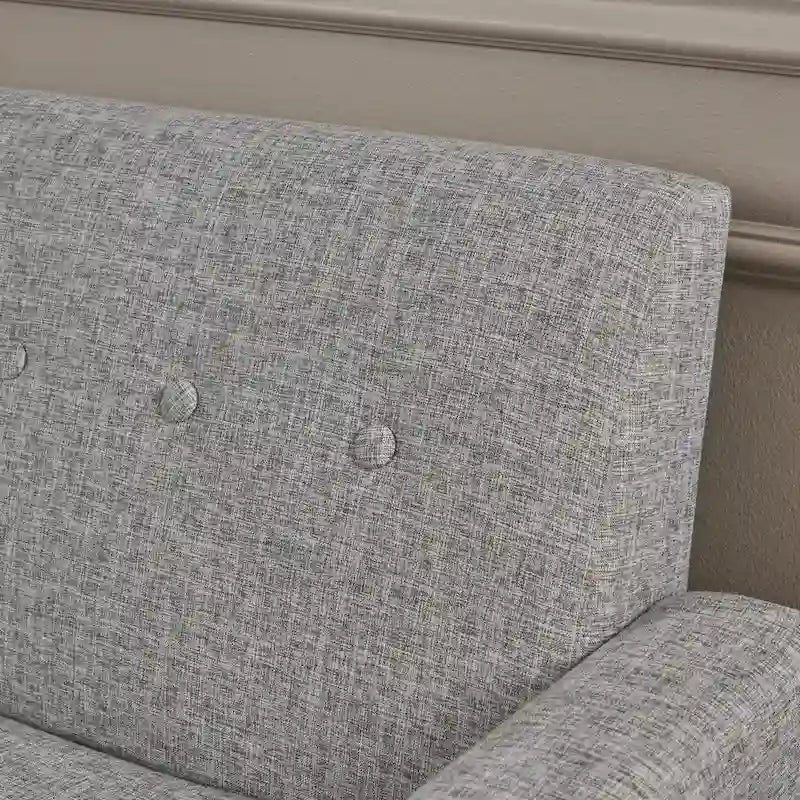 Fauteuil Club en Tissu Mid-Century Moderne Sawyer