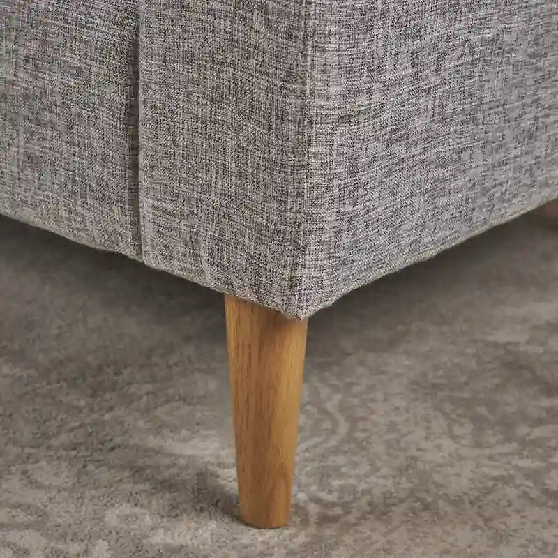Fauteuil Club en Tissu Mid-Century Moderne Sawyer