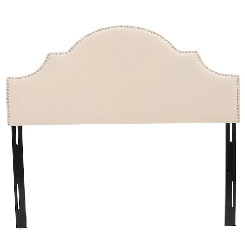 Tête de lit capitonnée en tissu réglable Grand lit/Très grand lit