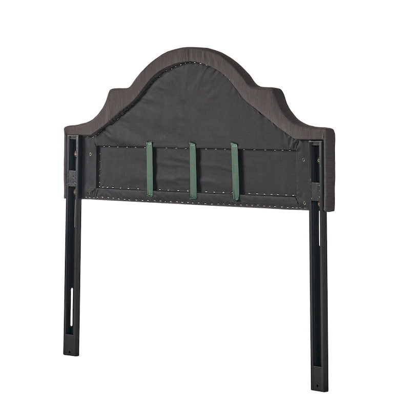 Tête de lit capitonnée en tissu réglable Grand lit/Très grand lit