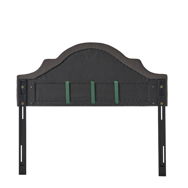 Tête de lit capitonnée en tissu réglable Grand lit/Très grand lit