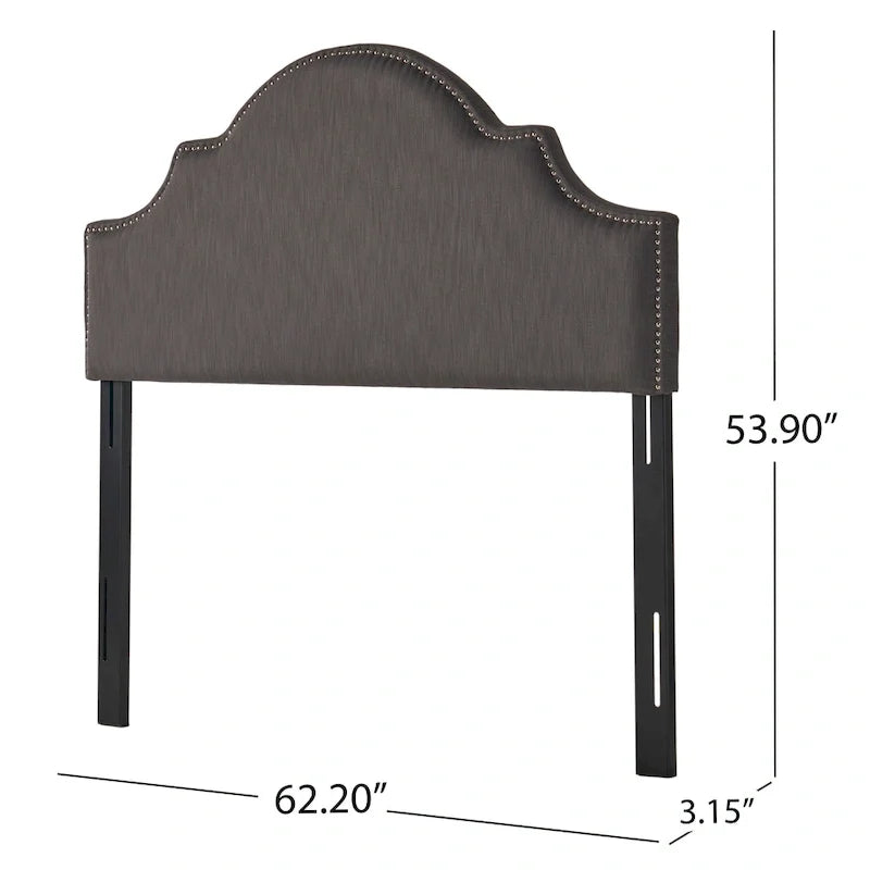 Tête de lit capitonnée en tissu réglable Grand lit/Très grand lit
