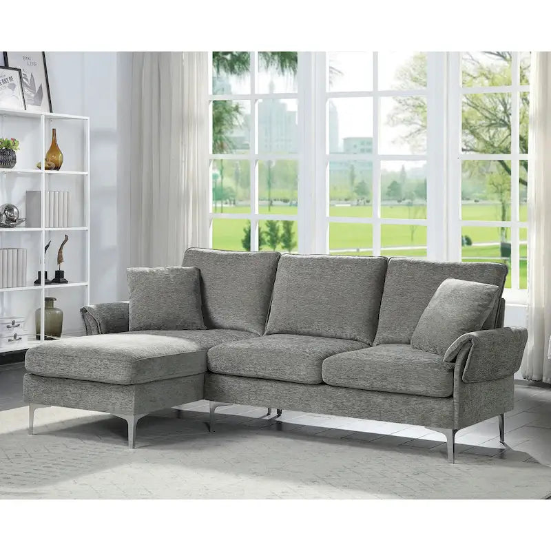 Harkon Contemporary Chenille Padded Sectional by 