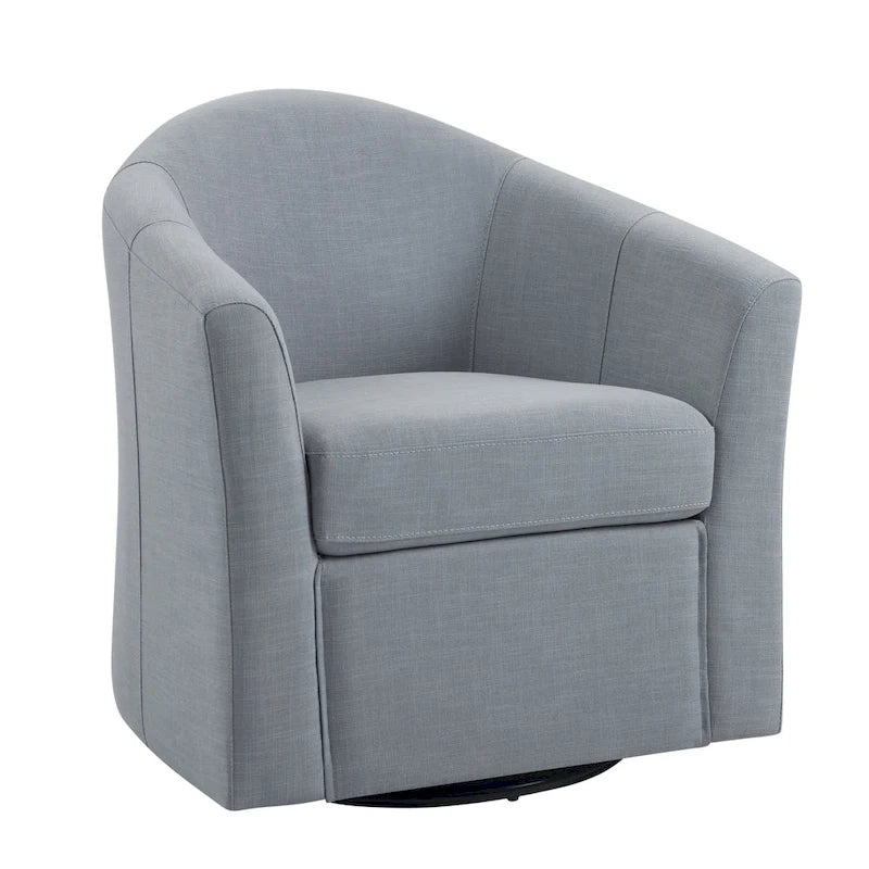 Fauteuil pivotant avec base en métal 78 cm (L) x 76 cm (H) x 70 cm (P)