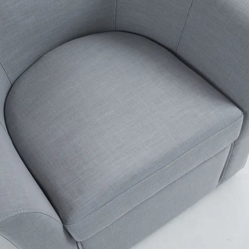 Fauteuil pivotant avec base en métal 78 cm (L) x 76 cm (H) x 70 cm (P)