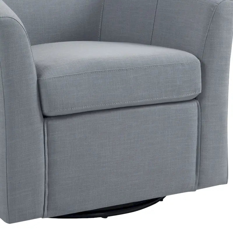 Fauteuil pivotant avec base en métal 78 cm (L) x 76 cm (H) x 70 cm (P)