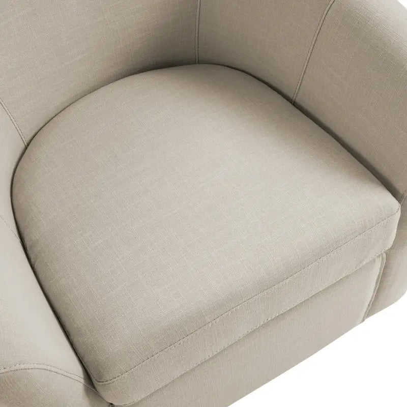 Fauteuil pivotant avec base en métal 78 cm (L) x 76 cm (H) x 70 cm (P)
