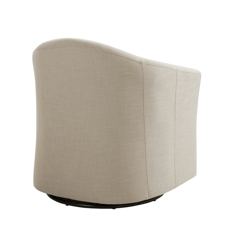 Fauteuil pivotant avec base en métal 78 cm (L) x 76 cm (H) x 70 cm (P)