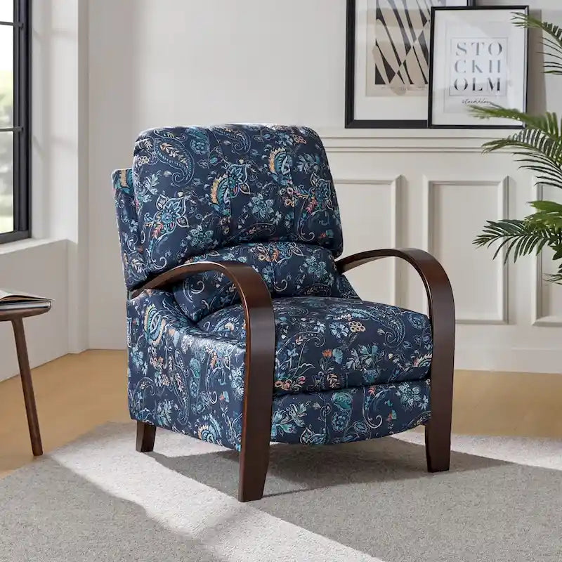 Rita Genuine Leather Manual Recliner by 