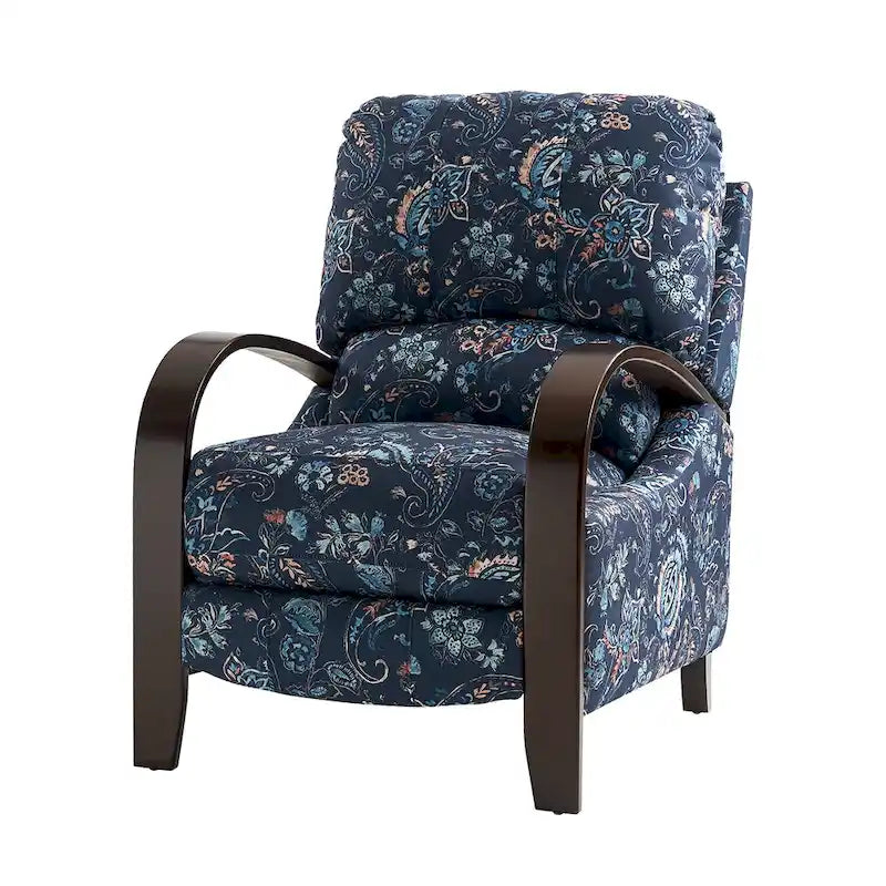 Fauteuil inclinable manuel en cuir véritable Rita