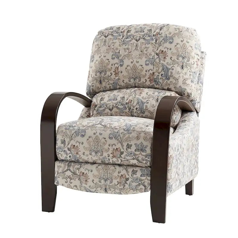 Fauteuil inclinable manuel en cuir véritable Rita