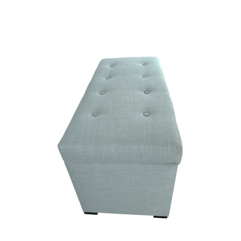 Banc de rangement capitonné 8 boutons Angela