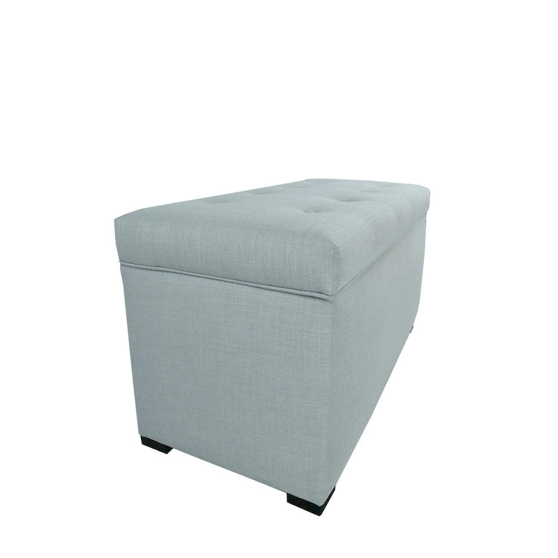 Banc de rangement capitonné 8 boutons Angela