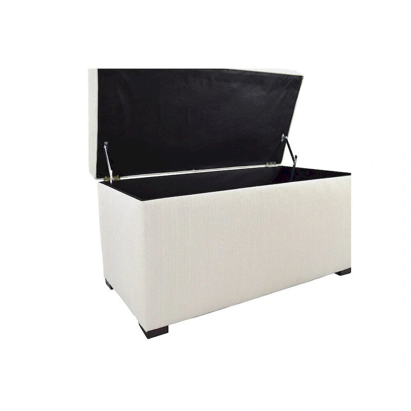Banc de rangement capitonné 8 boutons Angela