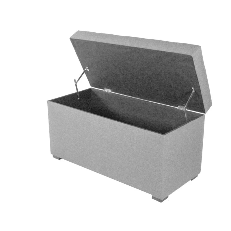 Banc de rangement capitonné 8 boutons Angela