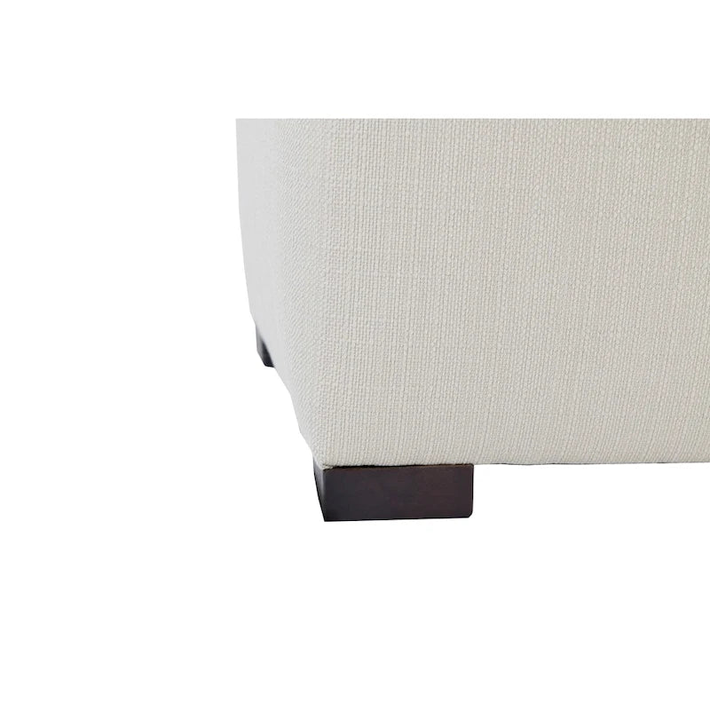 Banc de rangement capitonné 8 boutons Angela