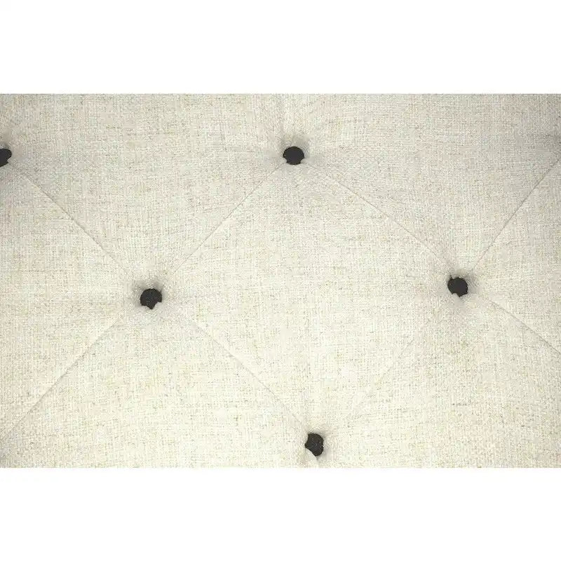 Banc de rangement ottoman long rembourré capitonné Brooke Diamond