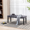 Banc ottoman capitonné rembourré banc d'appoint
