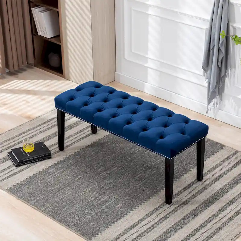 Banc ottoman capitonné rembourré banc d'appoint