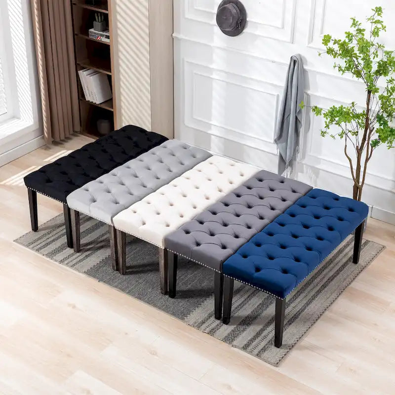 Banc ottoman capitonné rembourré banc d'appoint