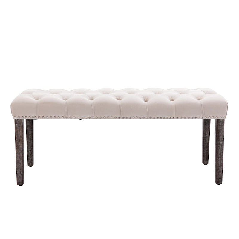 Banc ottoman capitonné rembourré banc d'appoint
