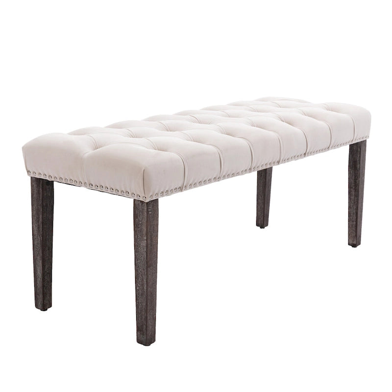 Banc ottoman capitonné rembourré banc d'appoint