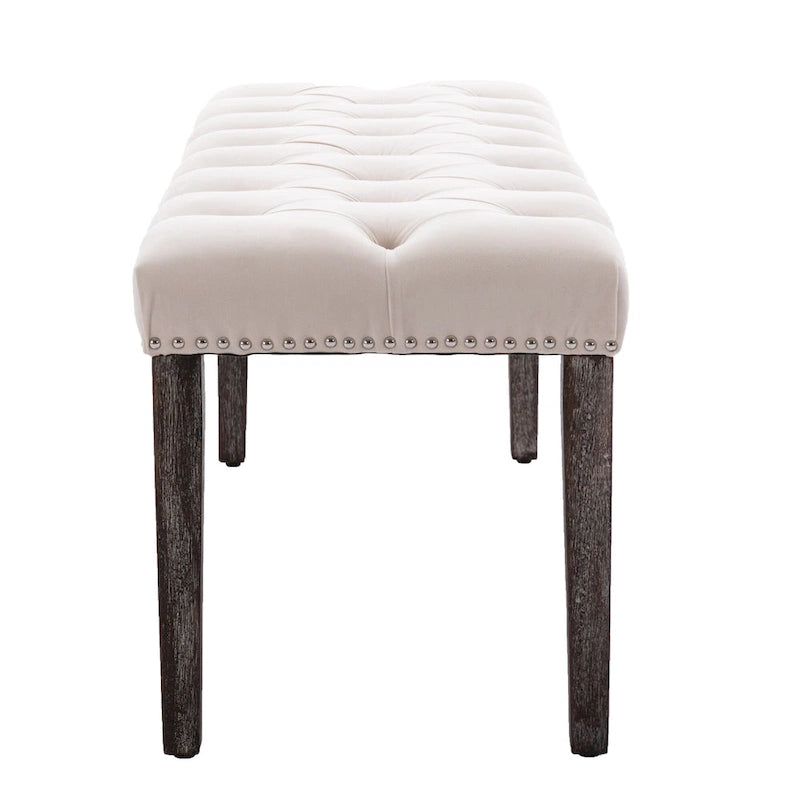 Banc ottoman capitonné rembourré banc d'appoint