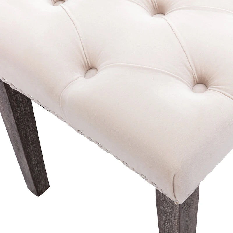 Banc ottoman capitonné rembourré banc d'appoint