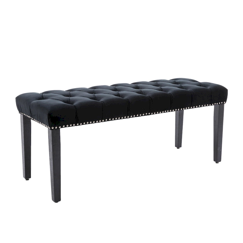 Banc ottoman capitonné rembourré banc d'appoint