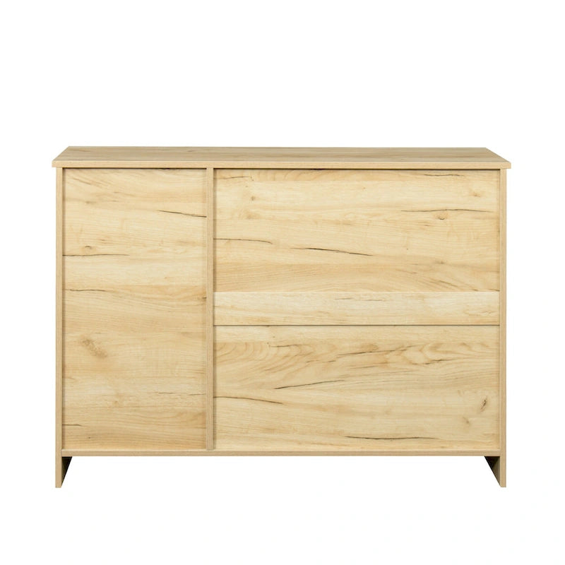 Buffet moderne en bois de 43,3 pouces avec 2 portes