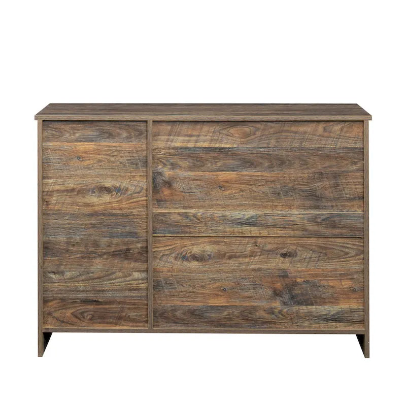 Buffet moderne en bois de 43,3 pouces avec 2 portes
