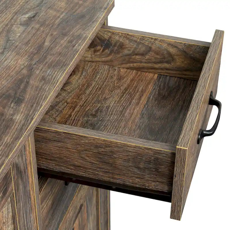Buffet moderne en bois de 43,3 pouces avec 2 portes