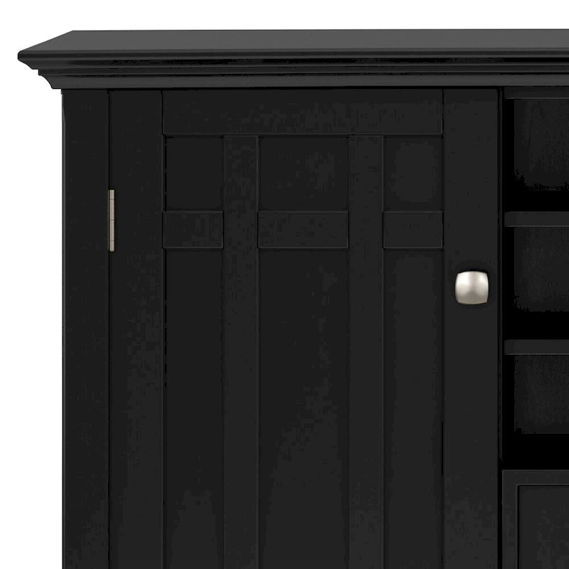 WYNDENHALL Freemont, buffet-bahut de style transitionnel et casier à vin en BOIS MASSIF, 137 cm de large - 43,2 P x 137,2 L x 91,4 H