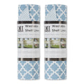 Doublure d'étagère DII grise à motif de treillis (lot de 2)