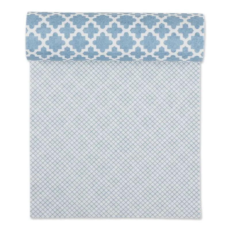 Doublure d'étagère DII grise à motif de treillis (lot de 2)