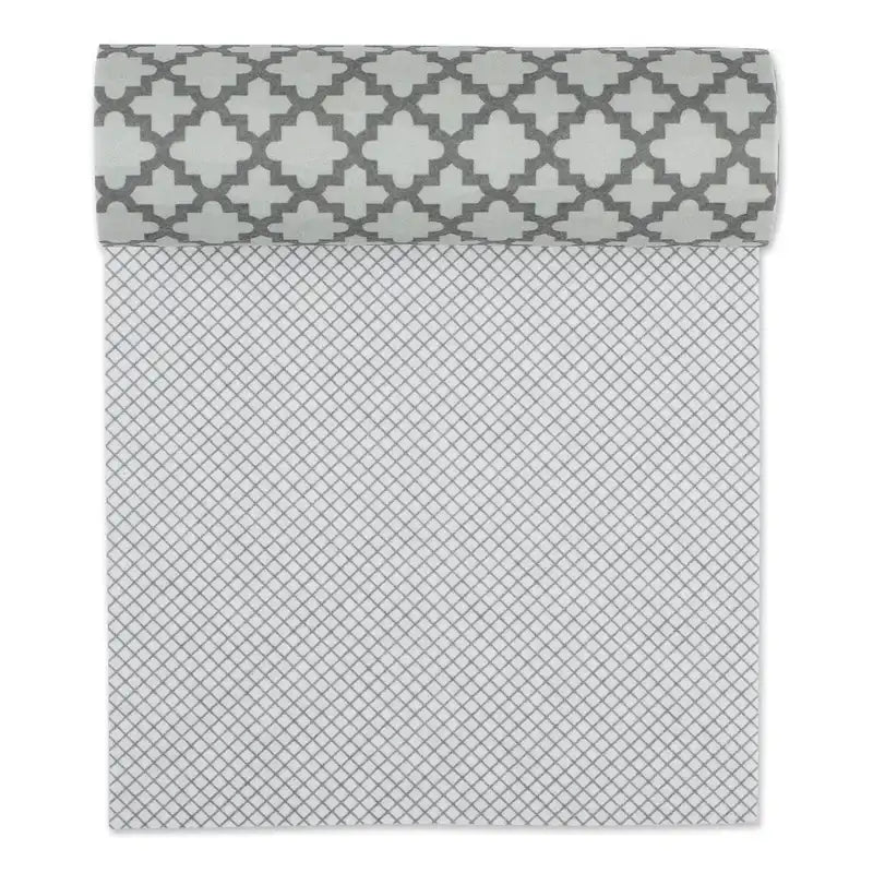Doublure d'étagère DII grise à motif de treillis (lot de 2)