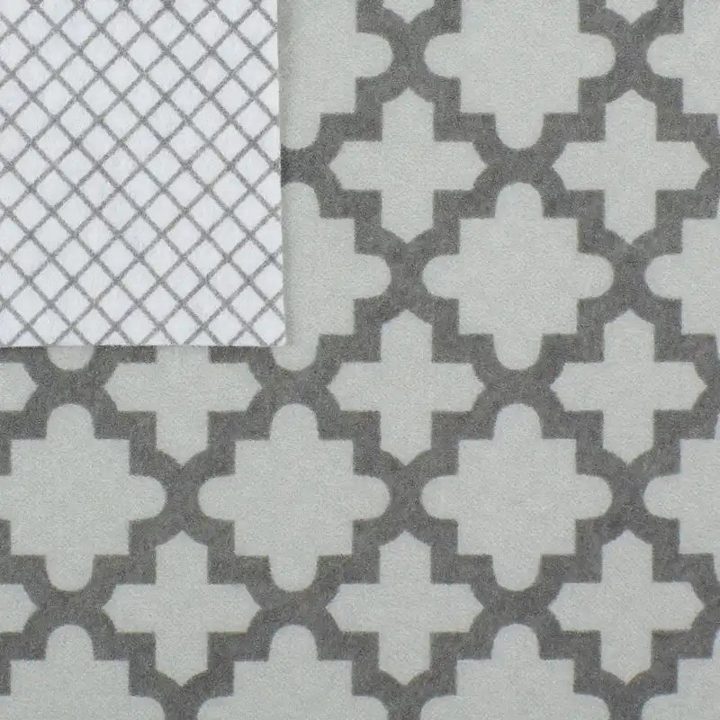 Doublure d'étagère DII grise à motif de treillis (lot de 2)