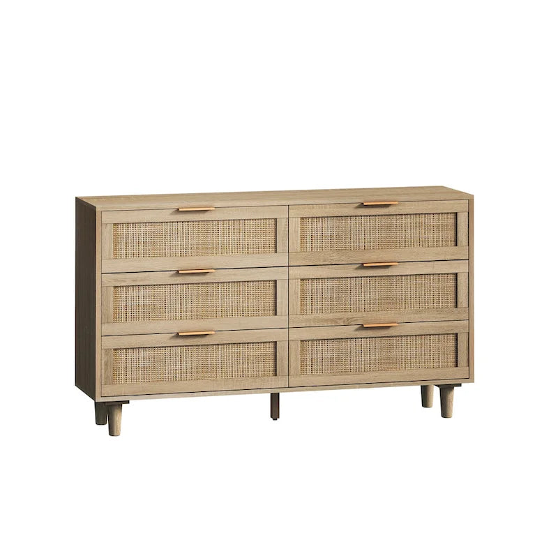 51.186-Commode de rangement en rotin pour chambre à coucher, salon