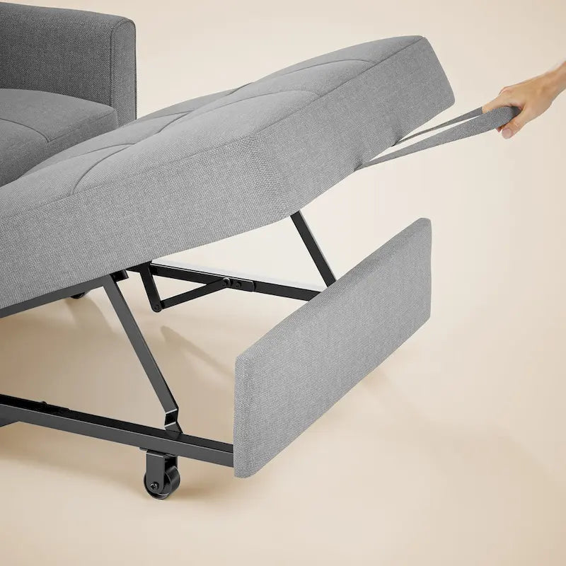 Canapé-lit convertible, fauteuil pliant réglable rembourré