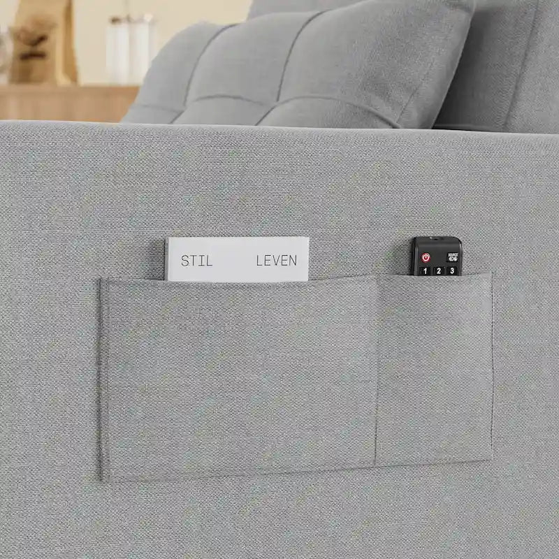 Canapé-lit convertible, fauteuil pliant réglable rembourré