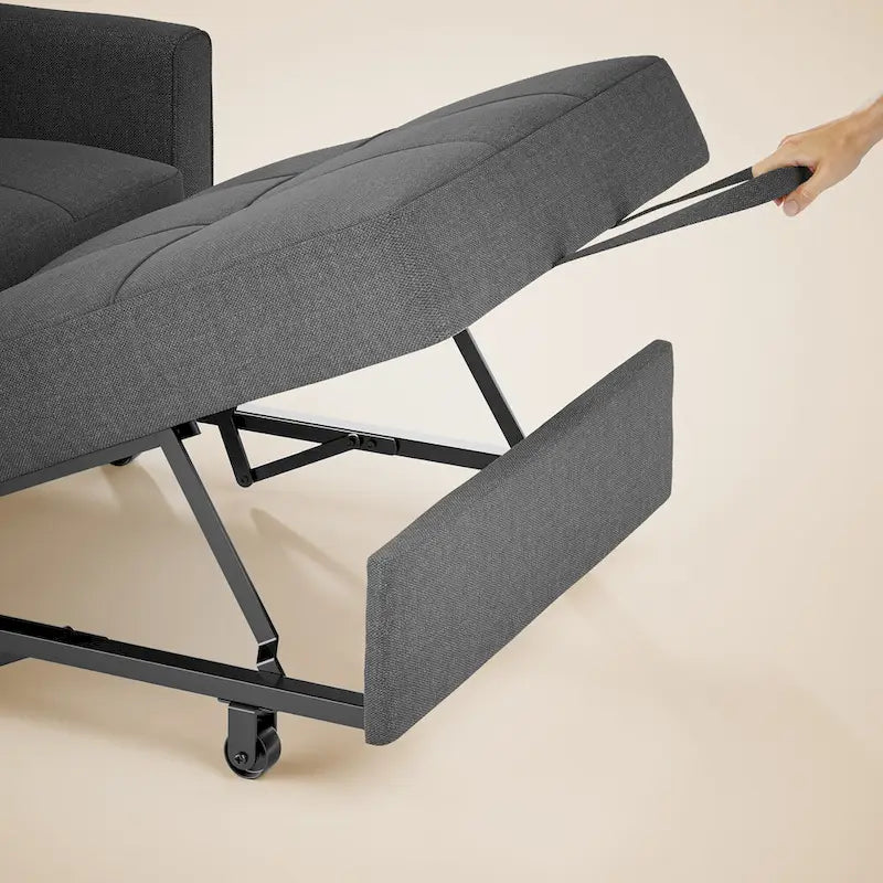 Canapé-lit convertible, fauteuil pliant réglable rembourré