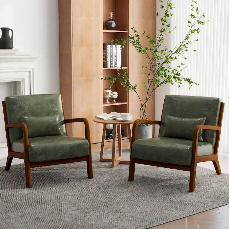Fauteuils d'appoint rembourrés avec oreillers