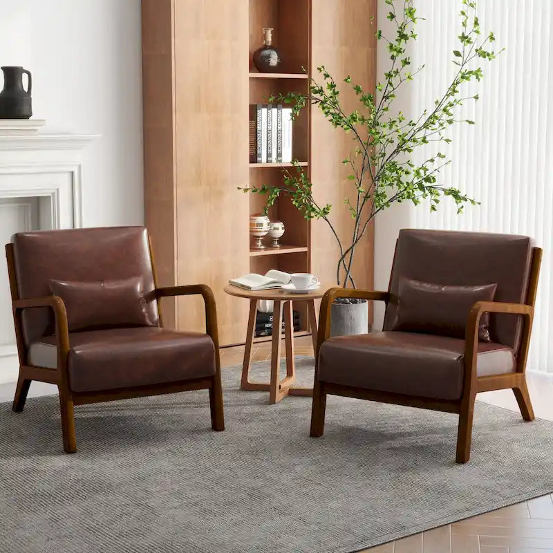 Fauteuils d'appoint rembourrés avec oreillers