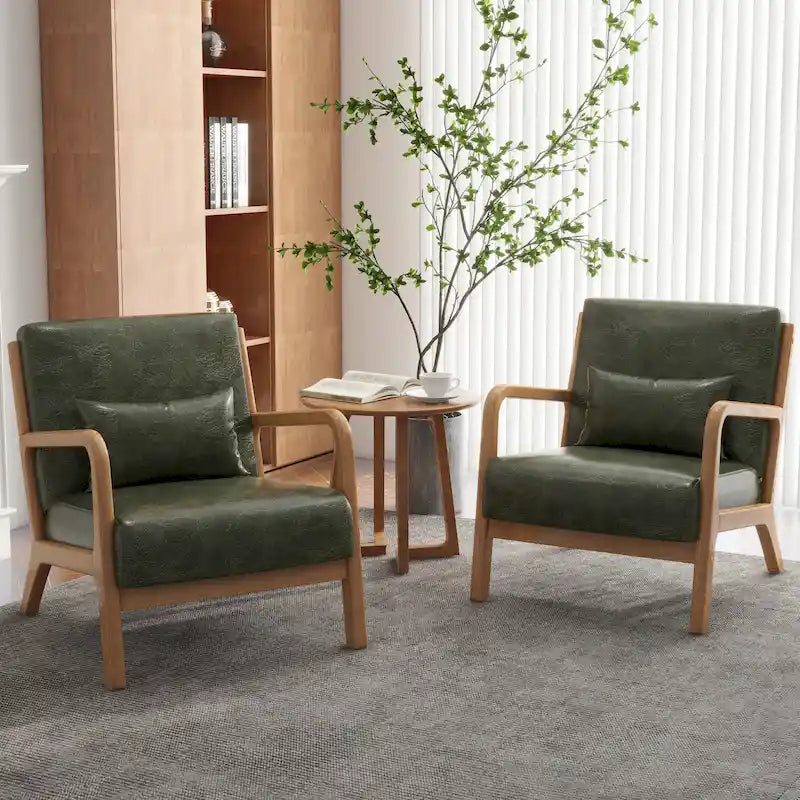 Fauteuils d'appoint rembourrés avec oreillers