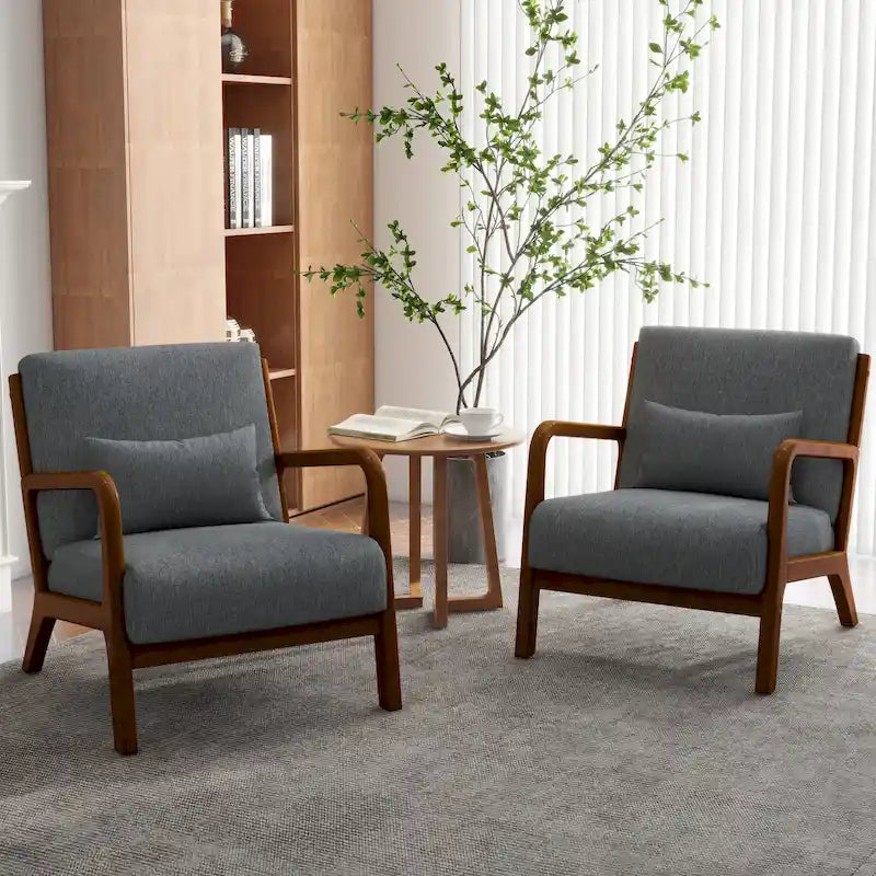 Fauteuils d'appoint rembourrés avec oreillers