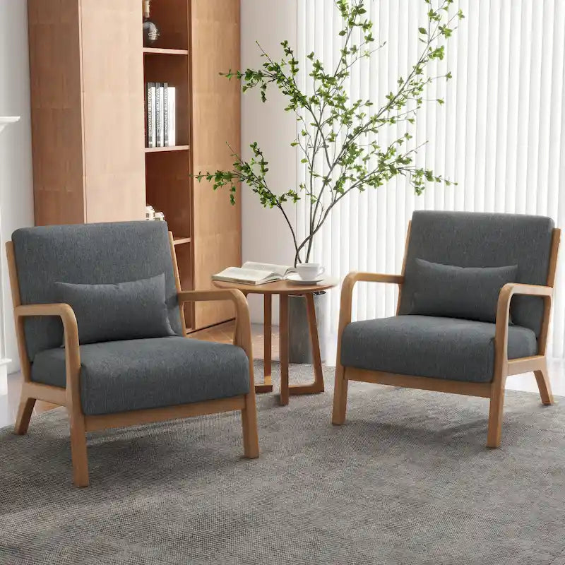 Fauteuils d'appoint rembourrés avec oreillers