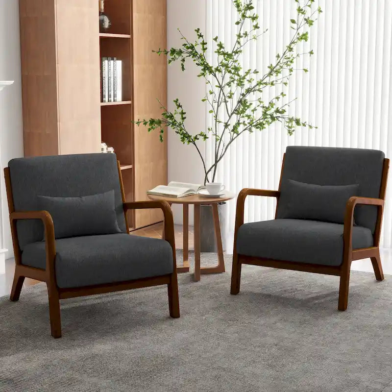 Fauteuils d'appoint rembourrés avec oreillers